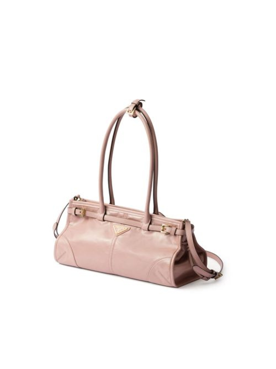 Кожаная сумка среднего размера Prada